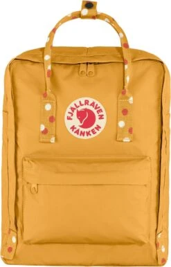 Fjallraven Fjällräven Kånken Unisex Rugzak - Ochre-Confetti Pattern -Tas Kortingswinkel 767x1200 15