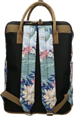 Enrico Benetti Santiago 46180 Laptoprugzak Met 17" Laptopvak - Donkerblauw Bloemen Print -Tas Kortingswinkel 767x1200 7