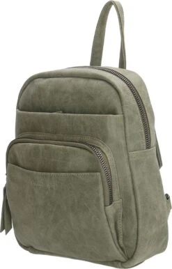 Enrico Benetti Zoë Dames Rugzak Klein - Kunstleer - Olijf Groen -Tas Kortingswinkel 768x1200 6