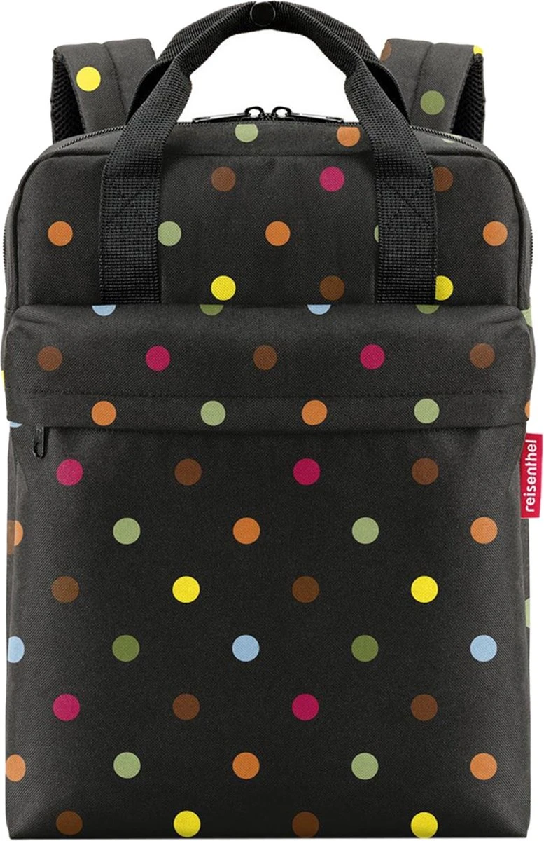 Reisenthel Allday Backpack M Rugzak - 15L - Dots Zwart 8 Reisenthel Allday Backpack M Rugzak - 15L - Dots Zwart - Afbeelding 6