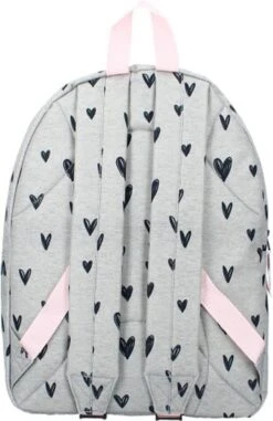 Milky Kiss Clever Girls - Rugzak - Schooltas Meisje - Grijs - Hartjes -Tas Kortingswinkel 778x1200 14