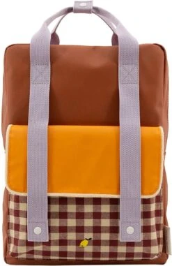 Sticky Lemon Gingham Backpack Large Chocolate Sundae Daisy Yellow Mauve Lilac 13 Sticky Lemon Gingham Backpack Large Chocolate Sundae Daisy Yellow Mauve Lilac -Tas Kortingswinkel 778x1200 8