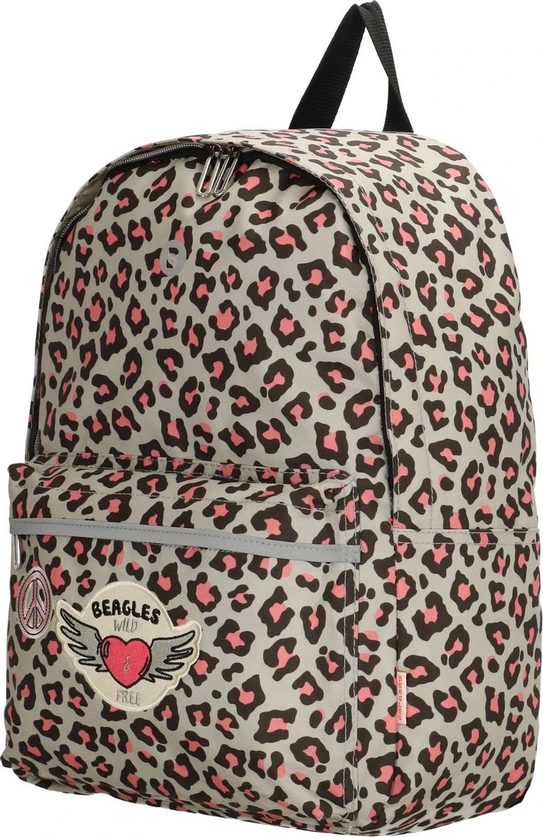 Beagles Original Kinderrugzak - Leo - Grijs 5 Beagles Original Kinderrugzak - Leo - Grijs - Afbeelding 3