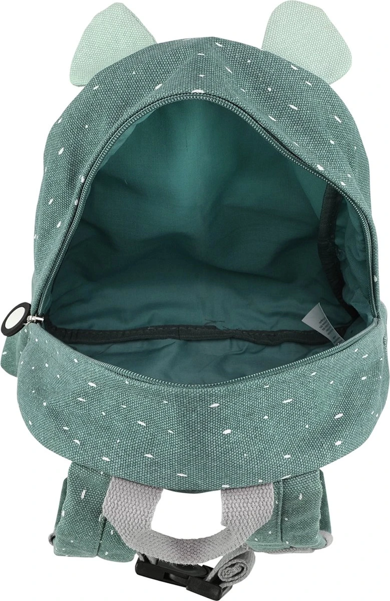 Trixie Hippo Kinderrugzak / Rugtas / Schooltas - Backpack - 12 Liter - Katoen - Blauw 13 Trixie Hippo Kinderrugzak / Rugtas / Schooltas - Backpack - 12 Liter - Katoen - Blauw - Afbeelding 11