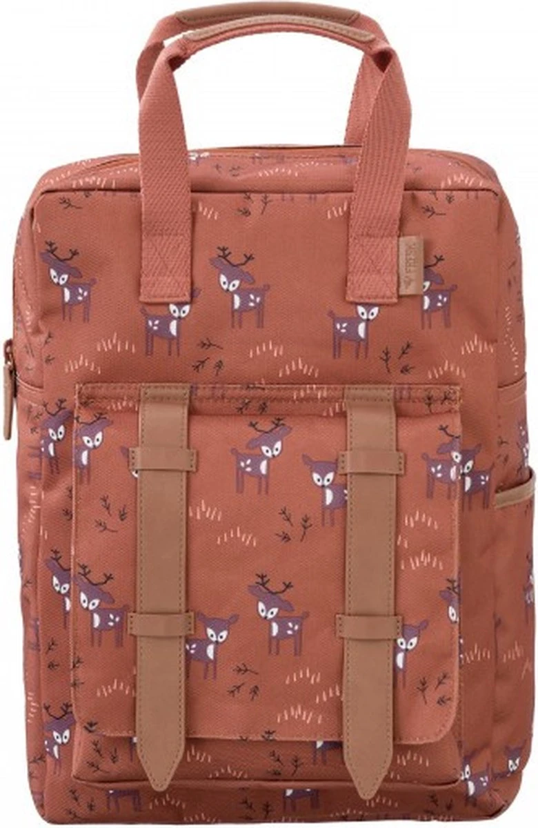 Fresk Kinderrugzak / Rugtas / Schooltas - Fresk - 6 Liter - Bruin 4 Fresk Kinderrugzak / Rugtas / Schooltas - Fresk - 6 Liter - Bruin - Afbeelding 2