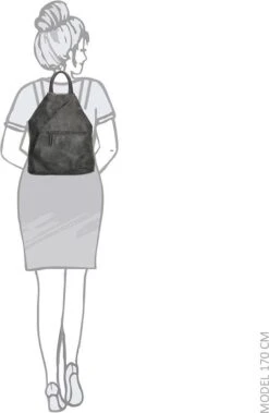 Enrico Benetti Caen 66514 Speelse Dames Rugzak - Grijs -Tas Kortingswinkel 783x1200 15