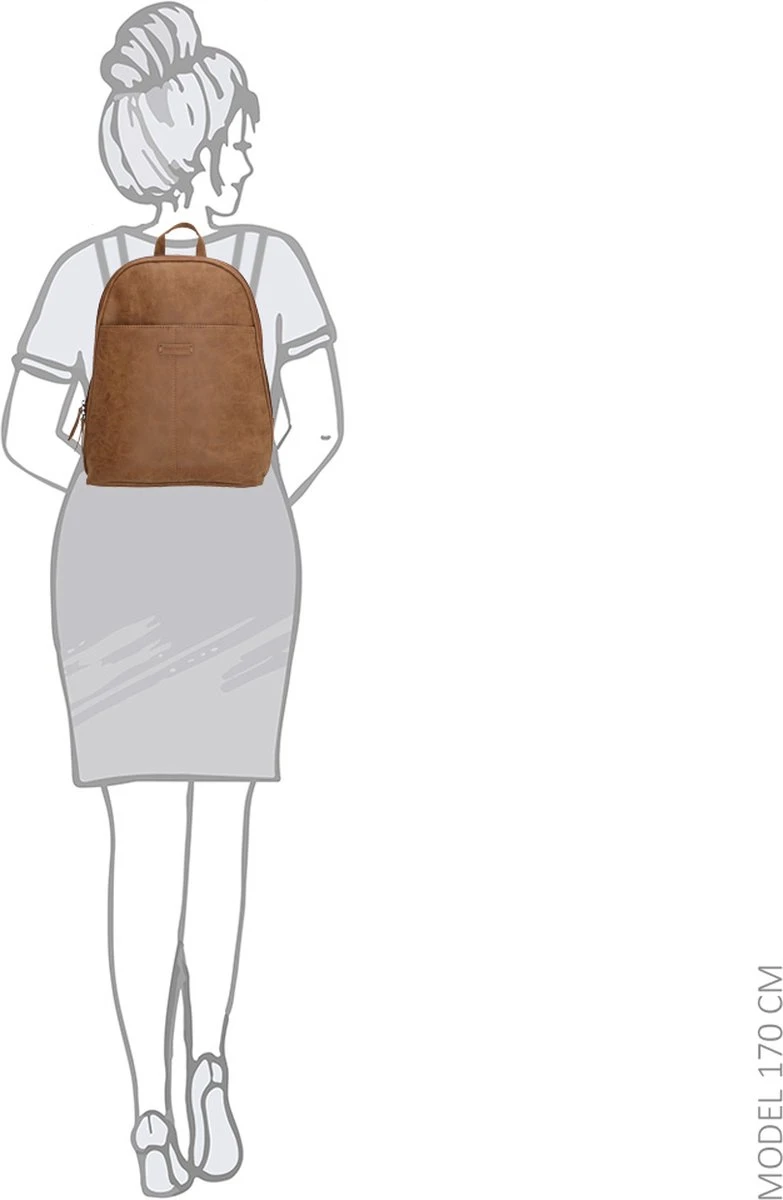 Enrico Benetti Metz 66491 Dames Rugtas - Camel 9 Enrico Benetti Metz 66491 Dames Rugtas - Camel - Afbeelding 7