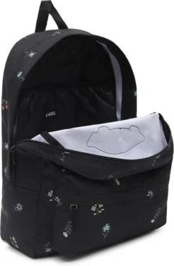 Vans Dames Laptop Rugzak / Rugtas / Laptoptas - Realm - Zwart - 15 Inch -Tas Kortingswinkel 787x1200