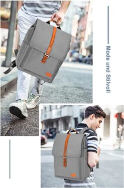 Rugzak Voor Dames En Meisjes, Waterdichte Retro Laptoprugzak Met 15,6 Inch Laptopvak, Modieuze Rugzak, Schoolrugzak Voor Business, Reizen, Vrije Tijd, Werk, School, Werk, Grijs -Tas Kortingswinkel 790x1200