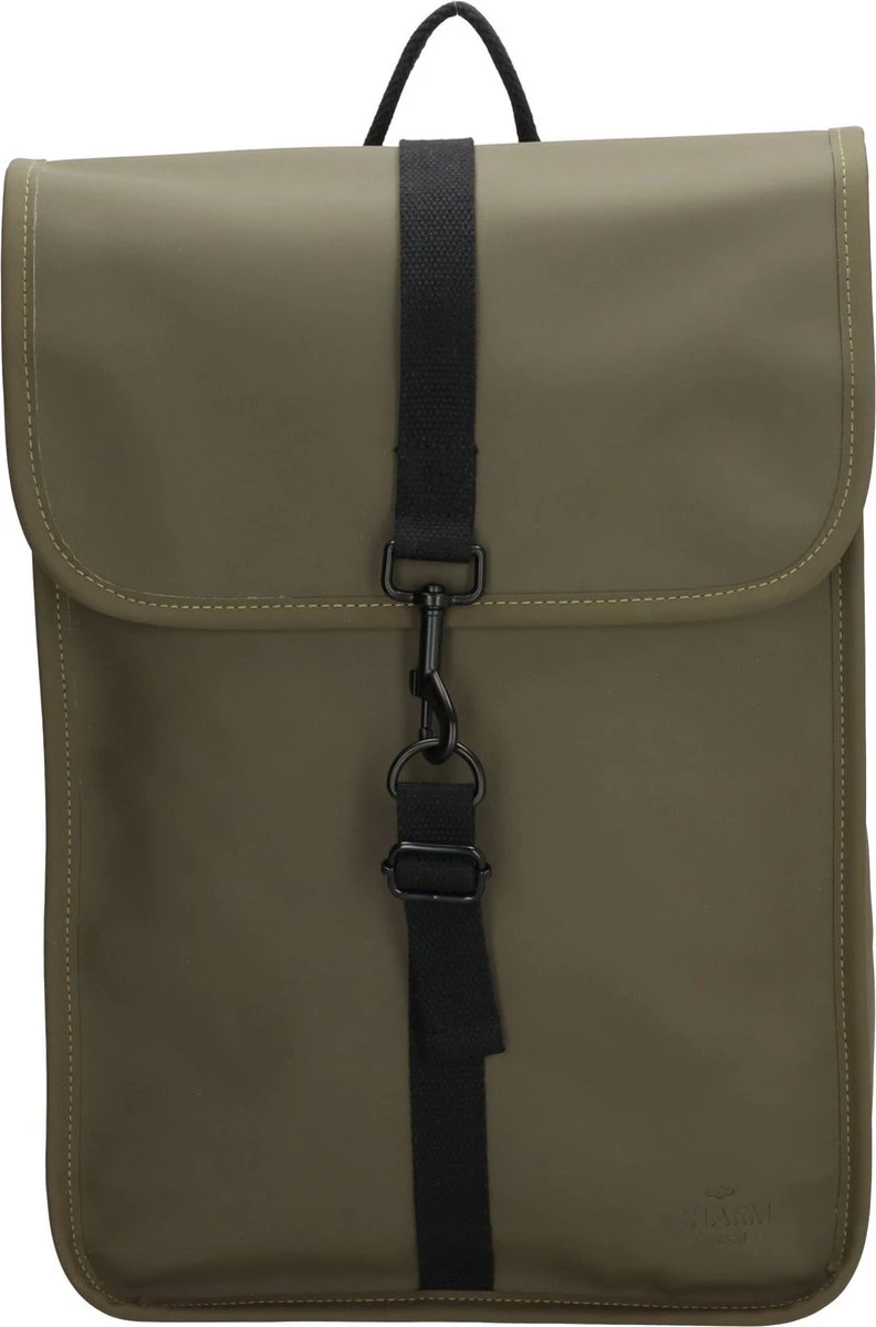 Charm London Neville Waterproof Backpack Olive 3 Charm London Neville Waterproof Backpack Olive