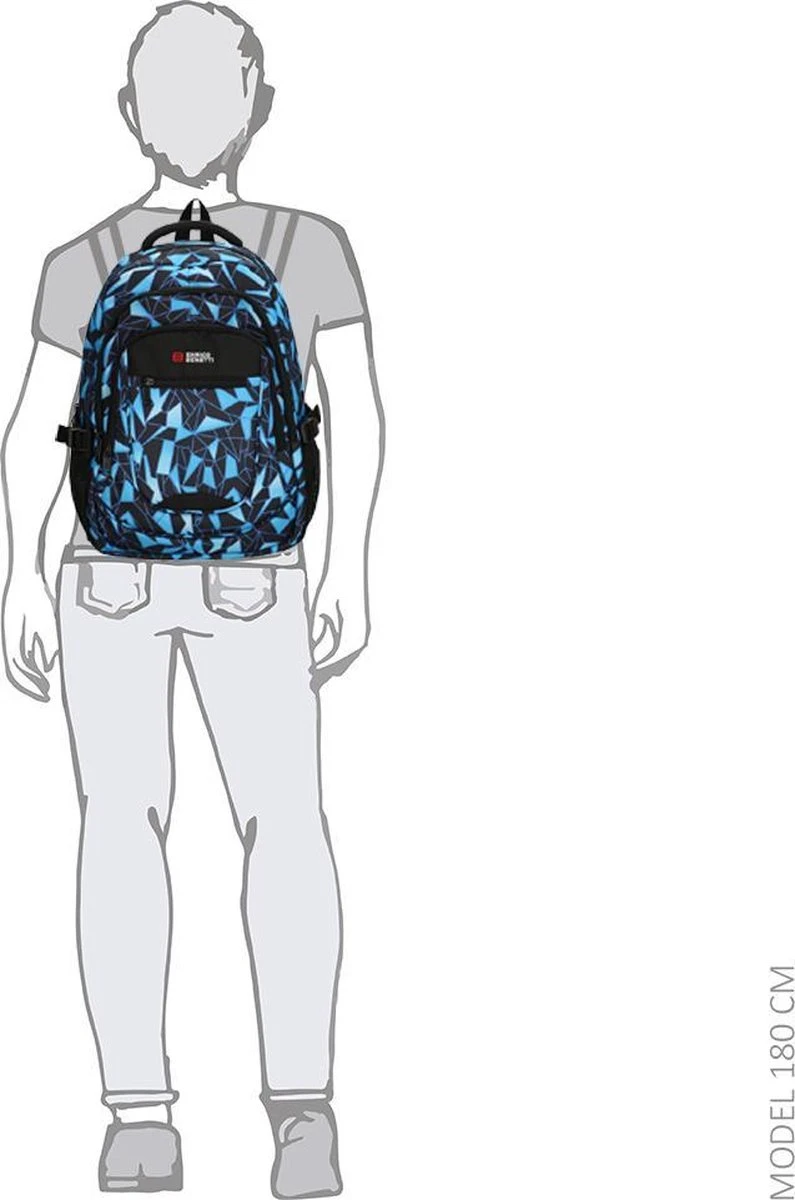 Enrico Benetti Santa Cruz Laptop Rugzak - Zwart/Aqua 9 Enrico Benetti Santa Cruz Laptop Rugzak - Zwart/Aqua - Afbeelding 7