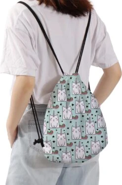 Zwemtas - Gymtas "Unicat" - Luxe Rugtas Met Trekkoorden - School Tas - Rugzak -Tas Kortingswinkel 795x1200 19