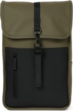 Norländer Dull PU Duo Rugtas - Met Laptopvak - Groen/Zwart -Tas Kortingswinkel 797x1200 7