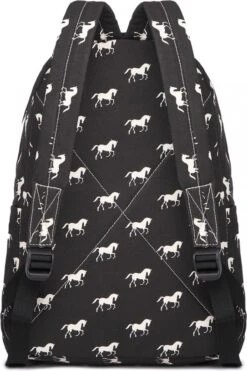 Miss Lulu Rugzak - Schooltas - Schoolrugzak Paarden - Premium Kwaliteit - Zwart (e1401h Bk) -Tas Kortingswinkel 799x1200 66