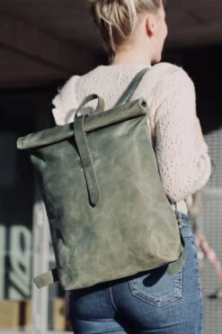 Beocca - Leren Rugzak Mavis Groen - 15" Laptoptas 17 Beocca - Leren Rugzak Mavis Groen - 15" Laptoptas -Tas Kortingswinkel 800x1200 36