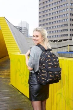 Enrico Benetti Nairobi Laptoprugzak 14 Inch - 46179 - Panter Zwart -Tas Kortingswinkel 800x1200 43