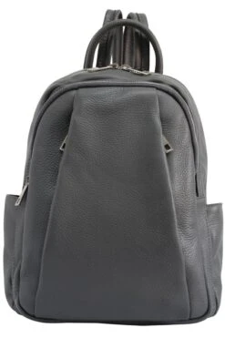 AmbraModa Italiaanse Rugtas, Rugzak Tas, Handtas, Rugzak, Voor Dames Gemaakt Van Echt Leer GL029 Donkergrijs -Tas Kortingswinkel 800x1200 58