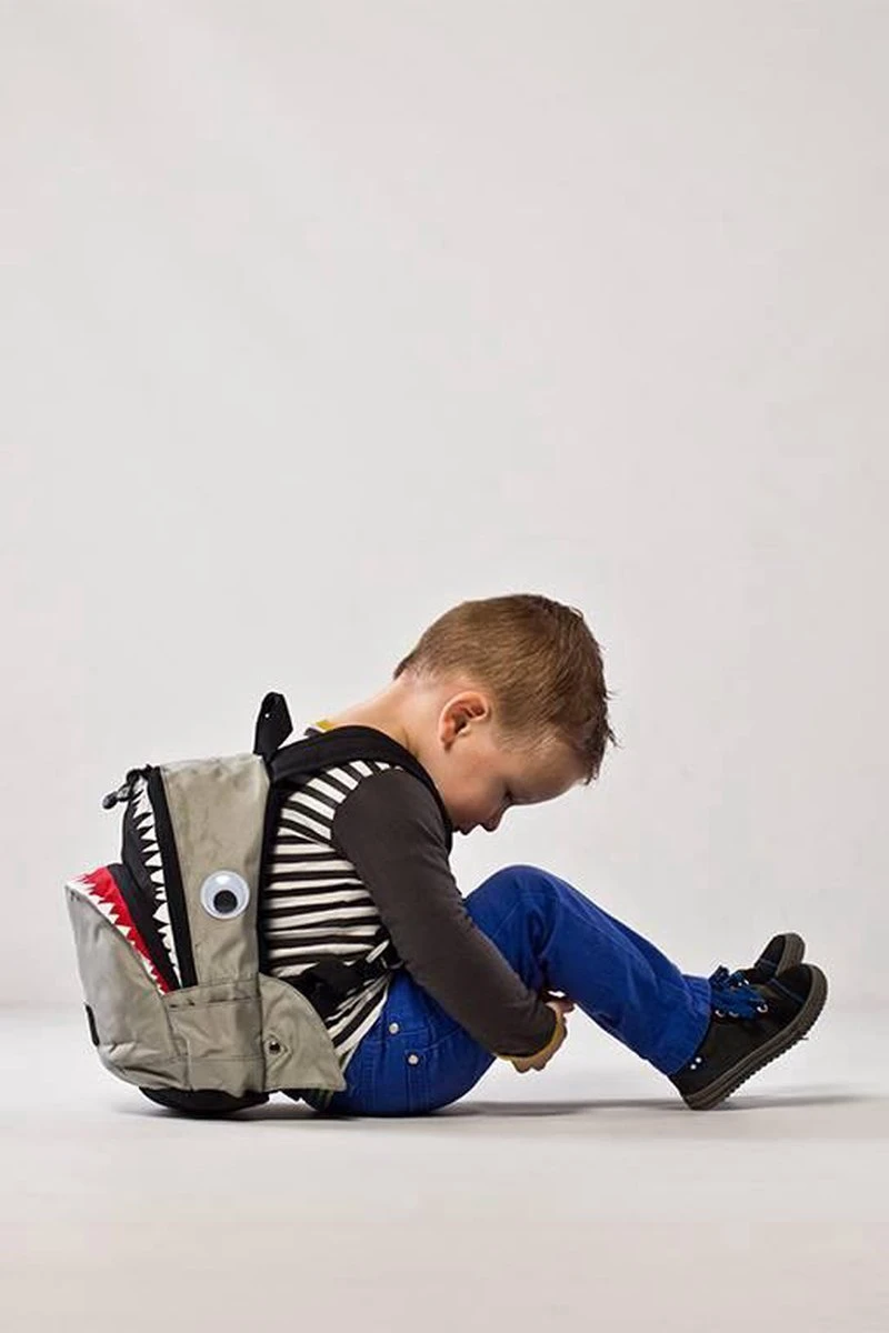 Pick & Pack Shark Shape Kinderrugzak - Grey 16 Pick & Pack Shark Shape Kinderrugzak - Grey - Afbeelding 14