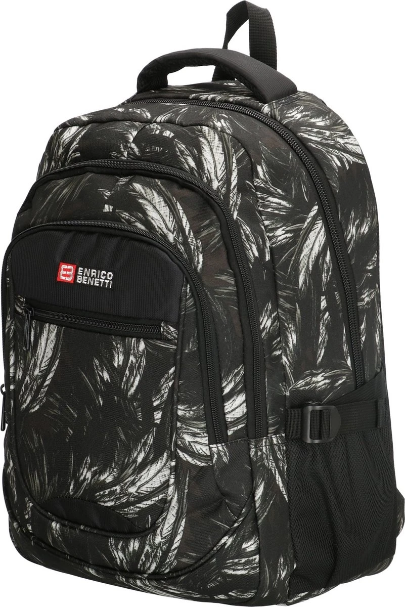 Enrico Benetti Santa Cruz 62038 Laptoprugzak 17" - Zwart Verenprint 5 Enrico Benetti Santa Cruz 62038 Laptoprugzak 17" - Zwart Verenprint - Afbeelding 3