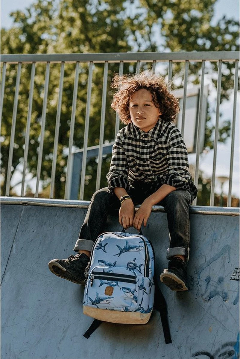 Pick & Pack Shark Rugzak M - Light Blue 10 Pick & Pack Shark Rugzak M - Light Blue - Afbeelding 8