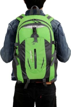 Faseras Outdoor Camping Rugzak - 17 Inch Laptopvak - Waterafstotend - Wandel Rugzak - Groen - 40L -Tas Kortingswinkel 804x1200 1