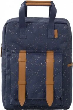 Fresk Rugzak Indigo Dots - Kinderrugzak - Boekentas Kleuterschool - Peuter Zak - Blauw Met Gouden Dots -Tas Kortingswinkel 804x1200 24