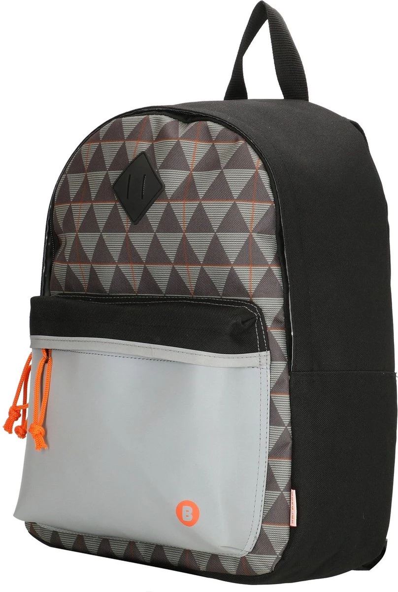 Beagles Originals Triangle Rugzak Rugtas School Tas 5-10 Jaar Reflectie Voorvak 4 Beagles Originals Triangle Rugzak Rugtas School Tas 5-10 Jaar Reflectie Voorvak - Afbeelding 2