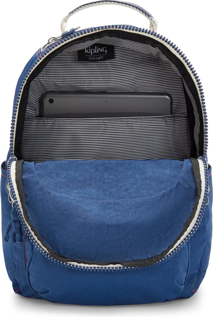 Kipling SEOUL S Rugzak 14L - Admiral Blue Block 6 Kipling SEOUL S Rugzak 14L - Admiral Blue Block - Afbeelding 4