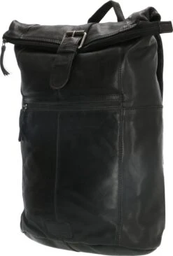 Old West Paint Rock Leren Rolltop Rugtas 13,3 Inch - Zwart -Tas Kortingswinkel 810x1200 9