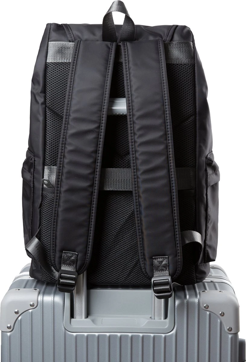 HEANVÈR Vintage Oxfort Rugzak - Waterdichte Rugtas 23L - 15,6 Inch Laptop Tas - Zwart 7 HEANVÈR Vintage Oxfort Rugzak - Waterdichte Rugtas 23L - 15,6 Inch Laptop Tas - Zwart - Afbeelding 5