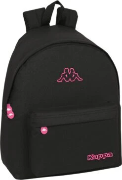 Schoolrugzak Kappa Black And Pink Zwart (33 X 42 X 15 Cm)