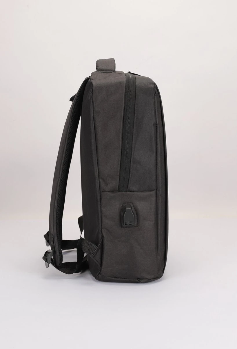 Dailyibed - 1988 - Rugzak - Schooltas - Laptoptas - Usb Poort - Zwart 8 Dailyibed - 1988 - Rugzak - Schooltas - Laptoptas - Usb Poort - Zwart - Afbeelding 6