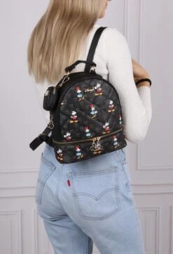 DISNEY Mickey En Minnie Mouse - Rugzak + Zakje, Zwart, Gewatteerd, Klein -Tas Kortingswinkel 821x1200 12