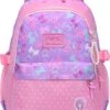 STIJLVOLLE GROTE CAPACITEIT GRAPPIGE ROZE TIENER BOEKENTAS LAPTOP,SCHOOLTAS RUGZAK VOOR VROUW MEISJE ( ROZE PAARS ) -Tas Kortingswinkel 822x1200 7
