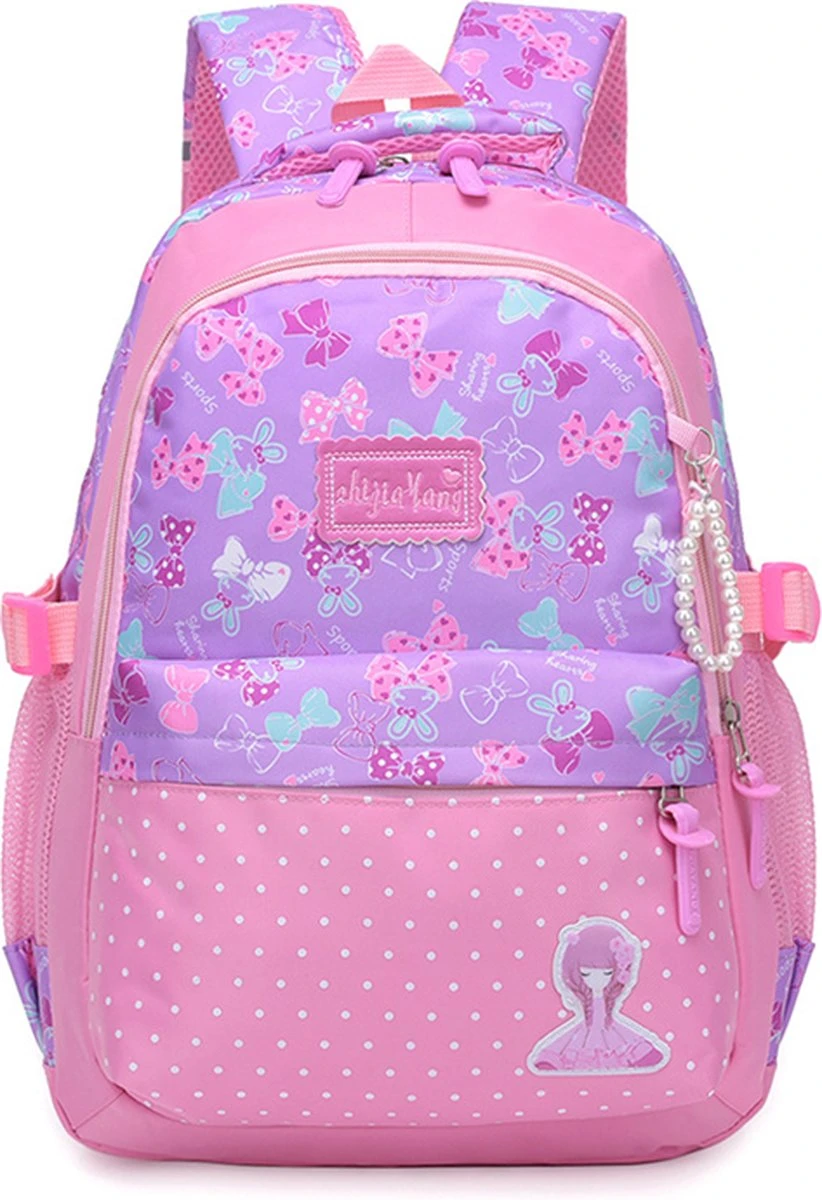 STIJLVOLLE GROTE CAPACITEIT GRAPPIGE ROZE TIENER BOEKENTAS LAPTOP,SCHOOLTAS RUGZAK VOOR VROUW MEISJE ( ROZE PAARS ) 3 STIJLVOLLE GROTE CAPACITEIT GRAPPIGE ROZE TIENER BOEKENTAS LAPTOP,SCHOOLTAS RUGZAK VOOR VROUW MEISJE ( ROZE PAARS )