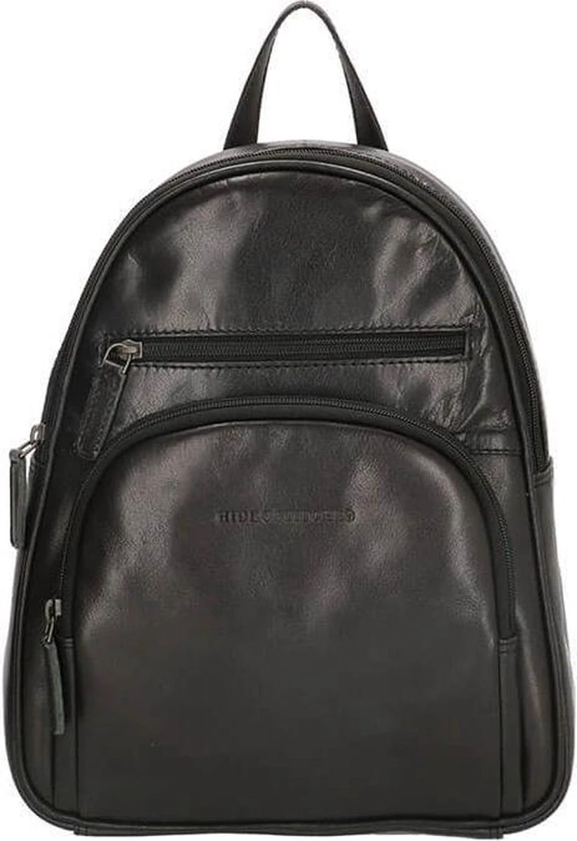 Old West Leren Dames Rugzak San Antonio M - Zwart 18 Old West Leren Dames Rugzak San Antonio M - Zwart - Afbeelding 16