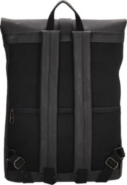 Enrico Benetti Rotterdam 66598 Laptop Rugzak / Businesstas Rolltop Rugzak 15" Laptopvak - Zwart -Tas Kortingswinkel 824x1200 2