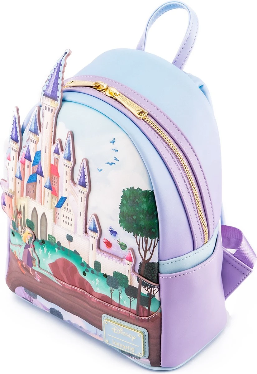 FUNKO Loungefly: Disney Princess Castle Series - Doornroosje Mini Rugzak 8 FUNKO Loungefly: Disney Princess Castle Series - Doornroosje Mini Rugzak - Afbeelding 6