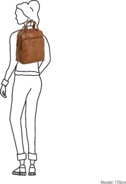 Daniel Ray Verankering Rugtas Cognac -Tas Kortingswinkel 825x1200 6