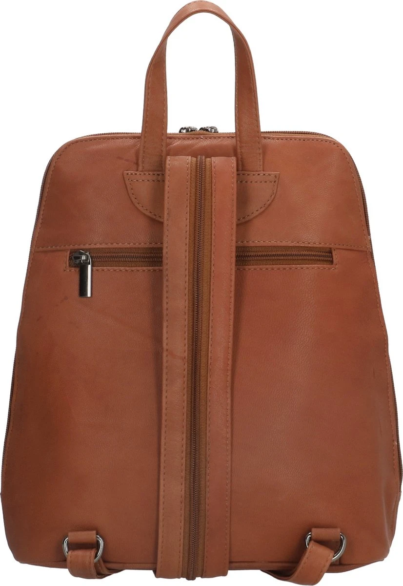 Beagles Santa Lucia Rugzak - Cognac 4 Beagles Santa Lucia Rugzak - Cognac - Afbeelding 2