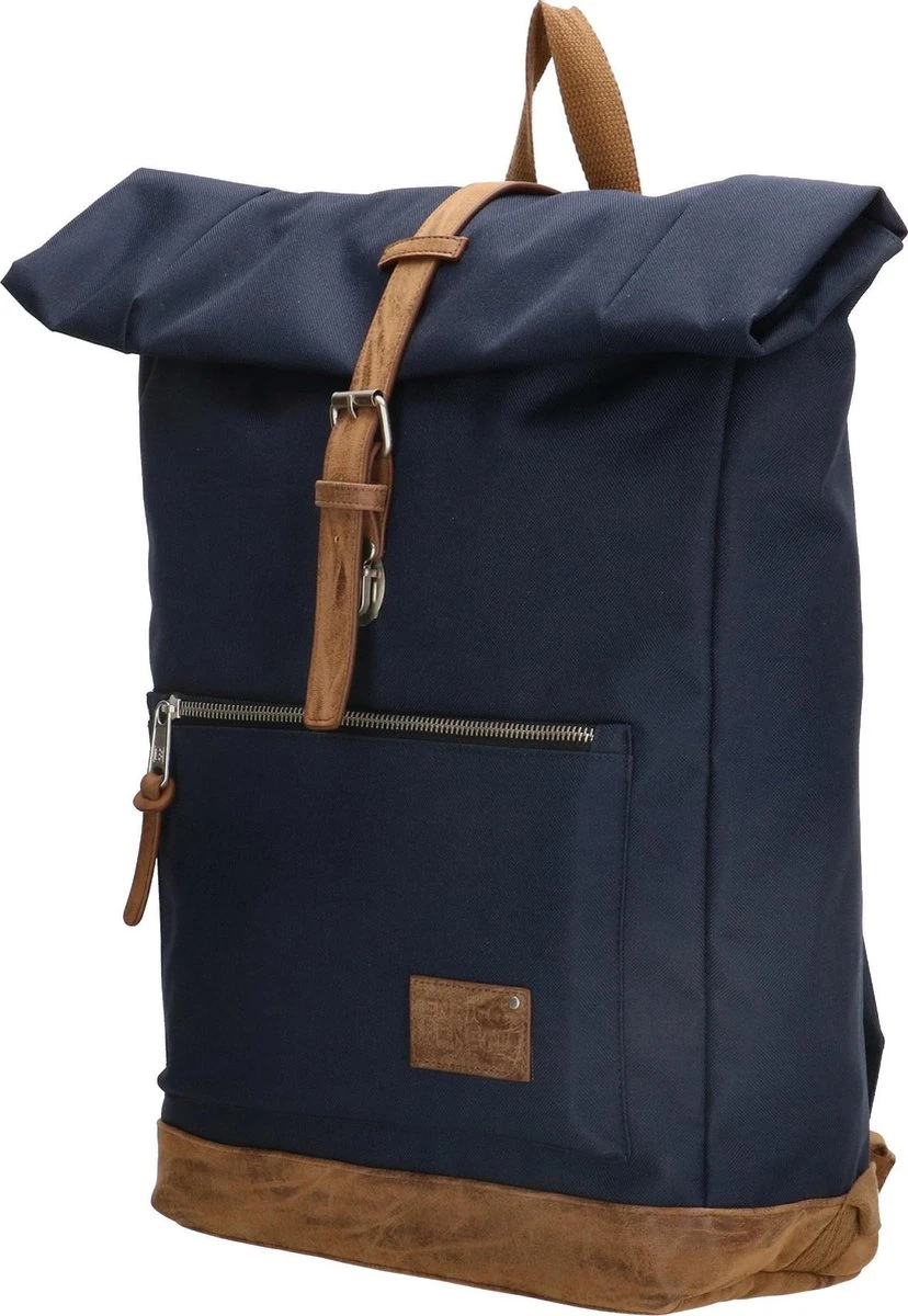 Enrico Benetti Santiago 46159 Rolltop Laptoprugzak Met 15" Laptopvak - Blauw 4 Enrico Benetti Santiago 46159 Rolltop Laptoprugzak Met 15" Laptopvak - Blauw - Afbeelding 2