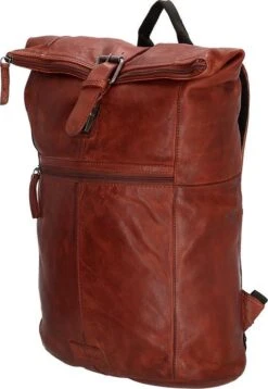 Old West Paint Rock Leren Rolltop Rugtas 13,3 Inch - Cognac -Tas Kortingswinkel 829x1200 3