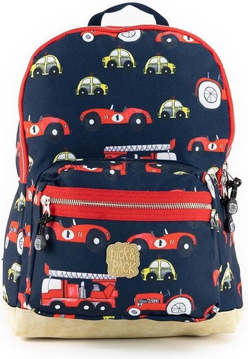Pick & Pack Auto’s - Rugzak - Donkerblauw - Maat M 3 Pick & Pack Auto’s - Rugzak - Donkerblauw - Maat M