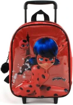 Miraculous Kinder Trolley & Rugtas In 1 - Ladybug Koffer - Kinder Rugtas Op Wielen - Reis Trolley -Tas Kortingswinkel 832x1200 14
