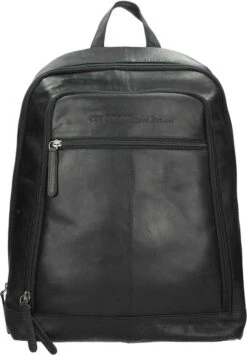 Chesterfield James Leren Laptop Rugzak - 14 Inch - Zwart -Tas Kortingswinkel 836x1200 7