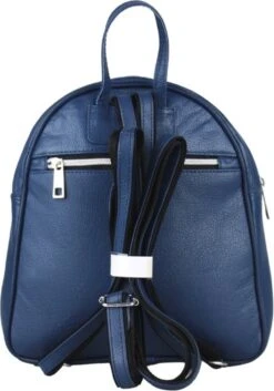 Dames Rugtas Leer Blauw - Leren Rugtas Dames - Kleine Leren Rugzak Dames - Stijlvolle Rugzak Dames - Blauwe Dames Rugtas Leder -Tas Kortingswinkel 839x1200 10