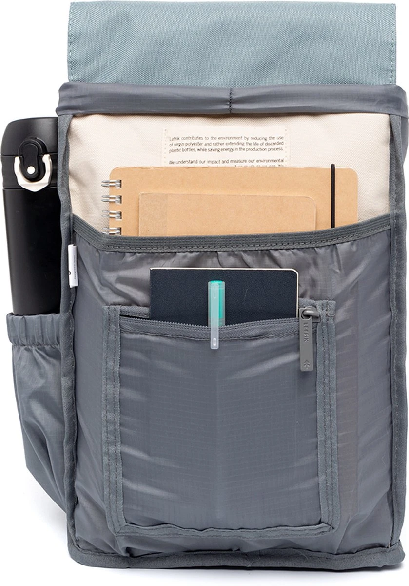 Lefrik Scout Mini Rugzak - Eco Friendly - Recycled Materiaal - Sorolla Block 5 Lefrik Scout Mini Rugzak - Eco Friendly - Recycled Materiaal - Sorolla Block - Afbeelding 3