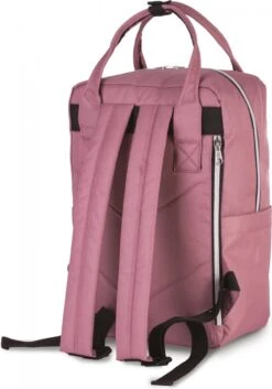Veran Rugtas - Rugzak - 12 Liter - 2-in-1 Handtas - Urban - Vintage - Heren - Dames - Laptop - Gewatteerd - School - Boekentas - Roze -Tas Kortingswinkel 840x1200