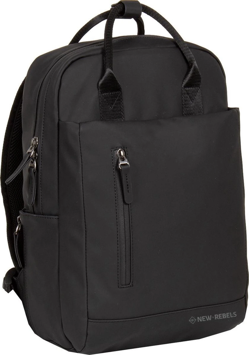 New Rebels® Harper - Rugtas - Zwart - Waterbestendig - 9L - 28x8x38cm - Rugzak / Backpack 3 New Rebels® Harper - Rugtas - Zwart - Waterbestendig - 9L - 28x8x38cm - Rugzak / Backpack