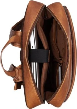 Burkely Antique Avery Unisex Rugzak Rits 15.6'' - Cognac -Tas Kortingswinkel 841x1200 1